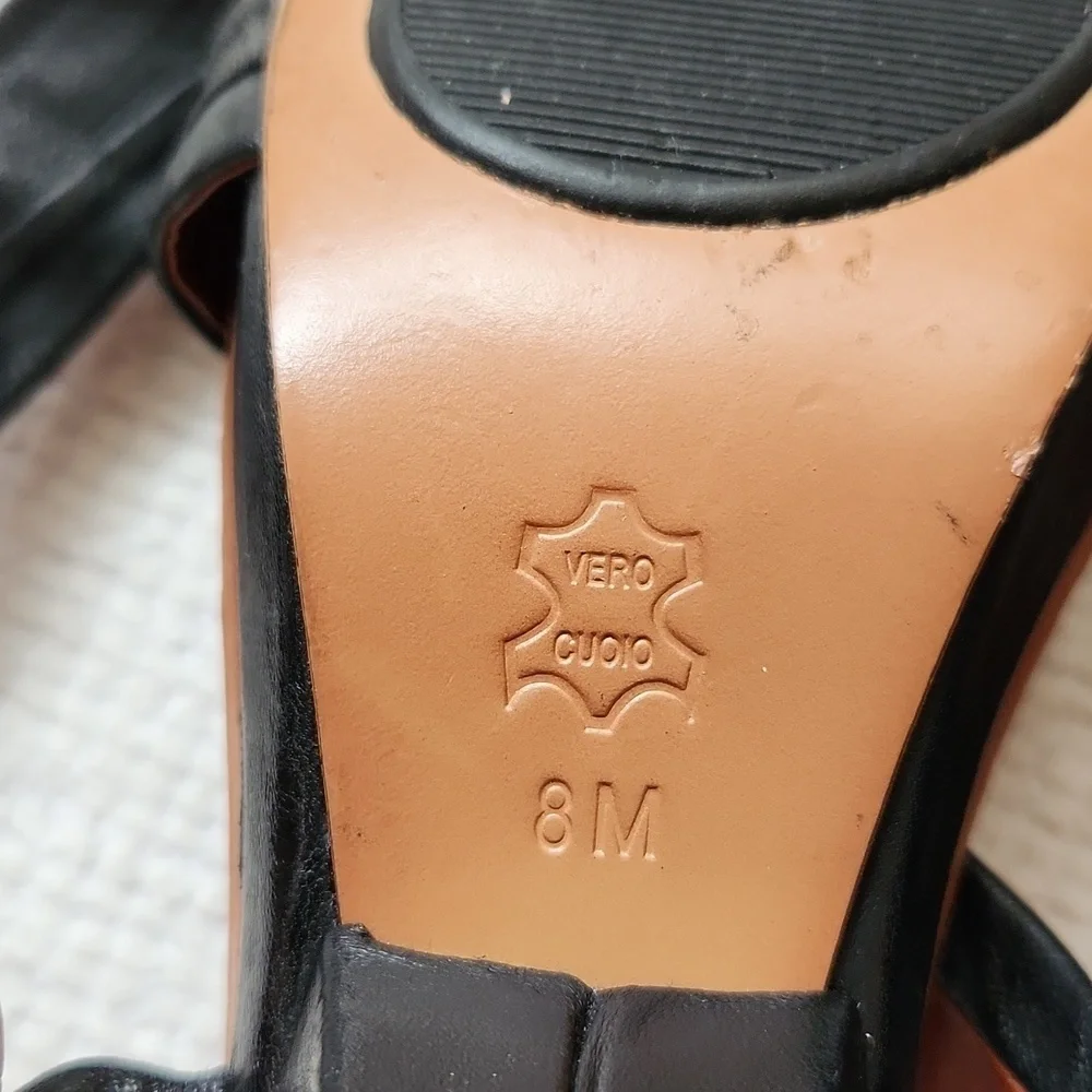 Anthropologie  Day Starr leather ankle strap platform  sandals